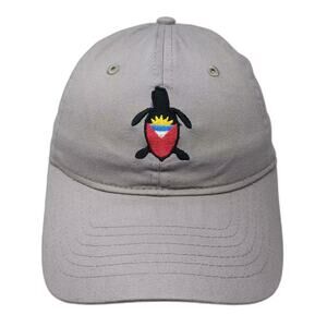 Big X Gray Baseball Cap Antigua Turtle Embroidered Adjustable Cotton Hat OS
